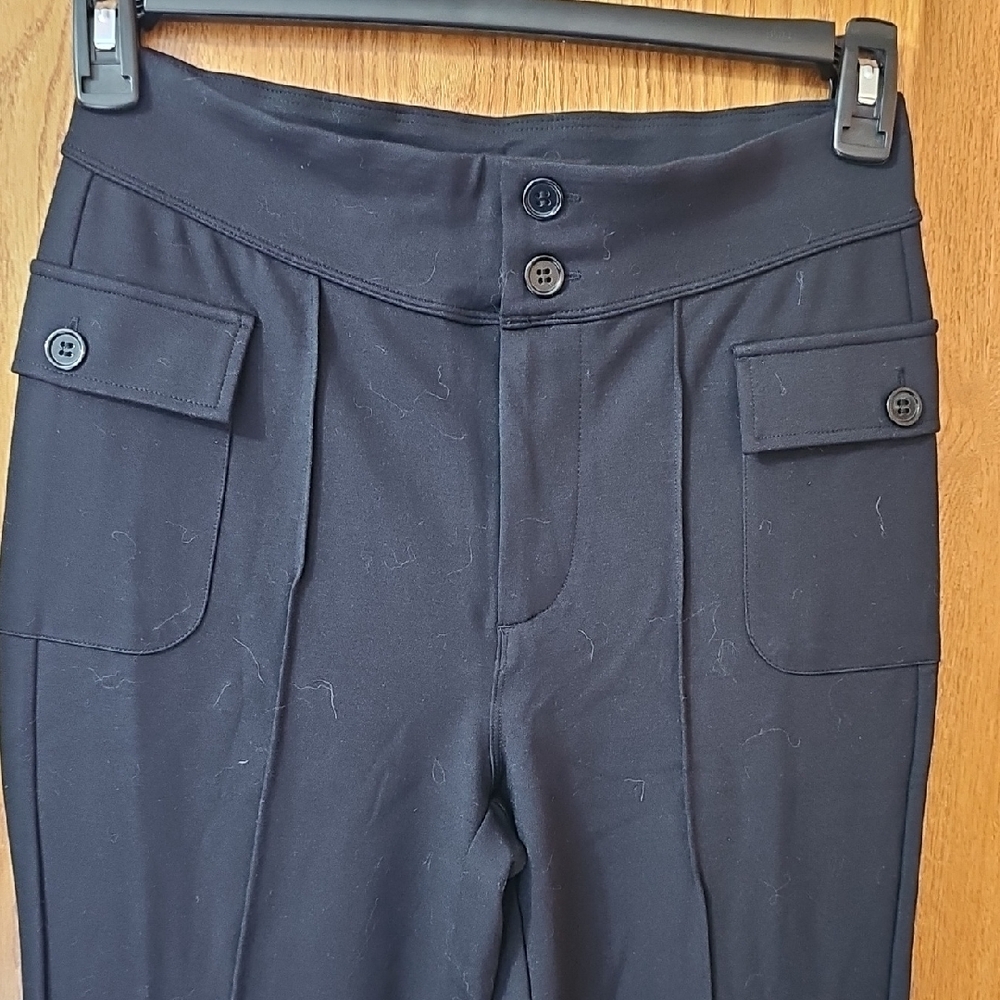 HALARA Black Flare Women's Pants, Tall - Picture 4 of 6